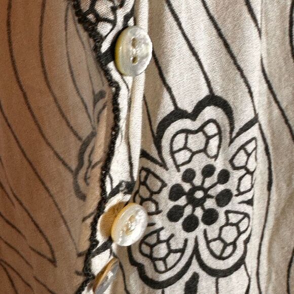 Tuckernuck Sleeveless Tiered Floral Maxi Dress Cream and Black Size XS 📦 - Picture 8 of 10